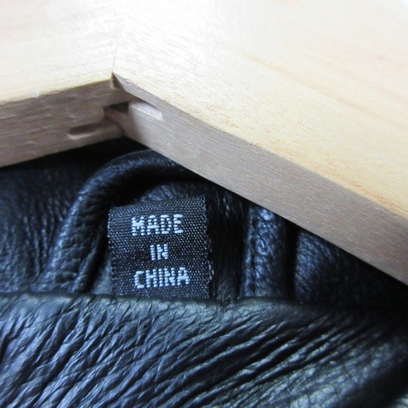 Charles Klein Genuine Leather Trench Coat Men XL Black Full Length Gothic 2320 - Picture 4 of 16